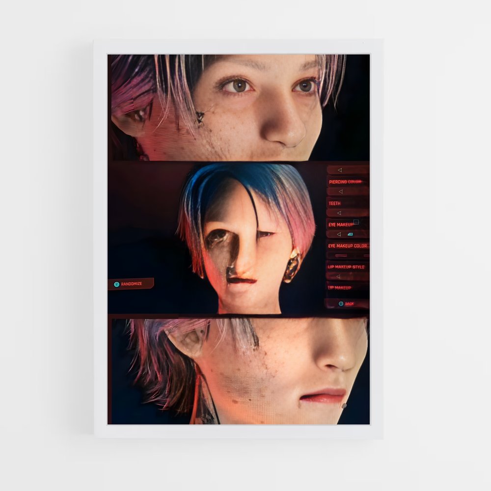 Poster cyberpunk esprit (vue 3)
